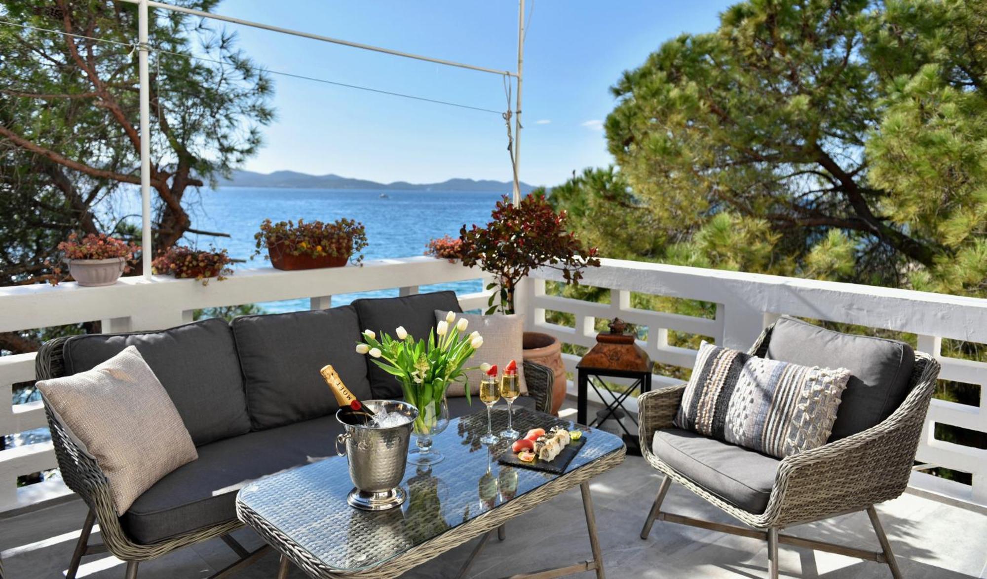 Zadar Center Beach Apartment - Directly On The Sea Екстер'єр фото